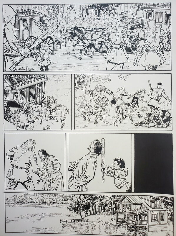 Luca Raimondo, LE KABBALISTE DE PRAGUE - Planche originale