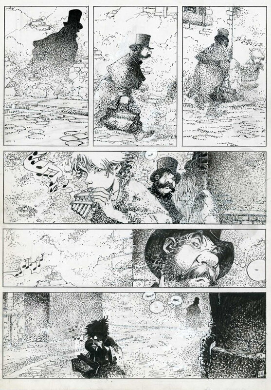 Régis Loisel, Peter Pan - Mains rouges - Planche originale