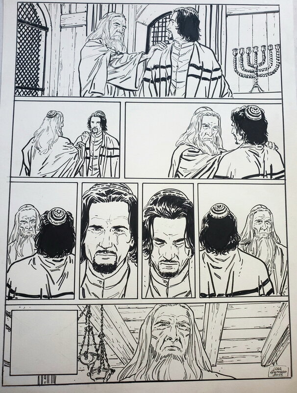 Luca Raimondo, LE KABBALISTE DE PRAGUE    T1 - Planche originale