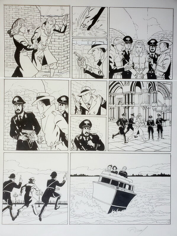 Renaud, HARRY DICKSON    T11 LE MESSAGER DES DIEUX ET LE VOL DE L'AGNEAU - Planche originale