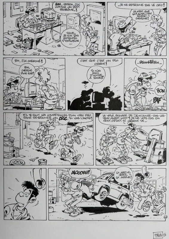 Garage Isidore par Stédo - Planche originale