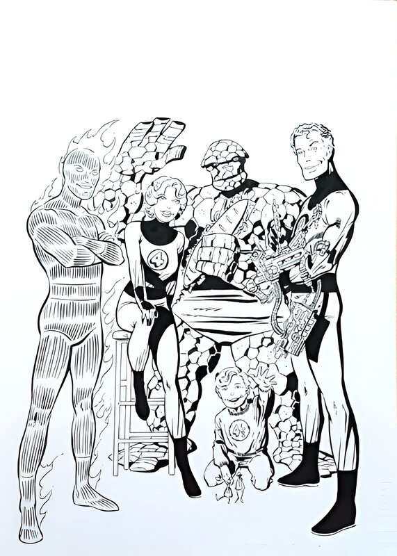 raul goodman, John Byrne, Fantastic Four Family - Original Cover