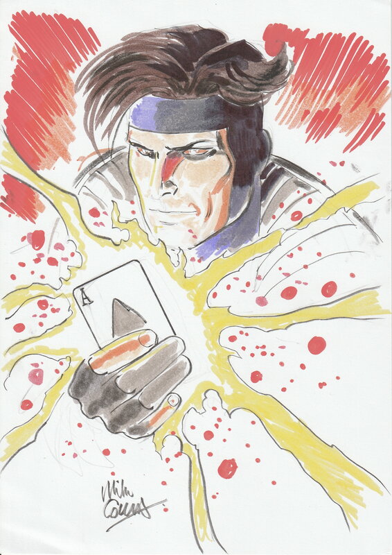 Gambit par Mike Collins - Illustration originale