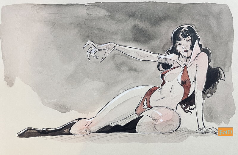 Vampirella par Yannick Corboz - Dédicace
