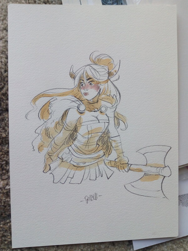 En vente - Ekho monde miroir / alessandro barbucci - Illustration originale