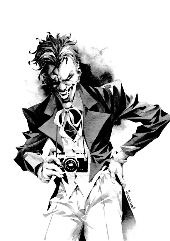 Kael Ngu, The Joker (the killing joke theme) - Original Illustration