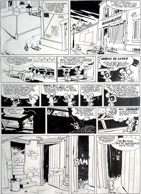 En vente - Macherot, 1956 - Chlorophylle : Pas de Salami pour Célimène - Planche originale