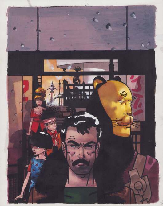 Dick Matena | 1993 | Alias Ego: cover Sjors en Sjimmie Stripblad - Couverture originale