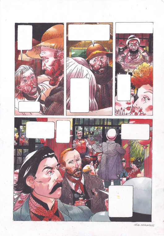 Dick Matena | 2022 | Gauguin en Van Gogh full colour recreation - Comic Strip