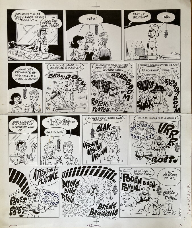 1969 - Gai-Luron par Gotlib - Planche originale