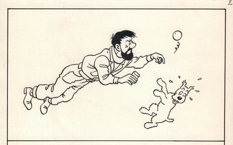 En vente - Album à colorier par Studios Hergé - Illustration originale