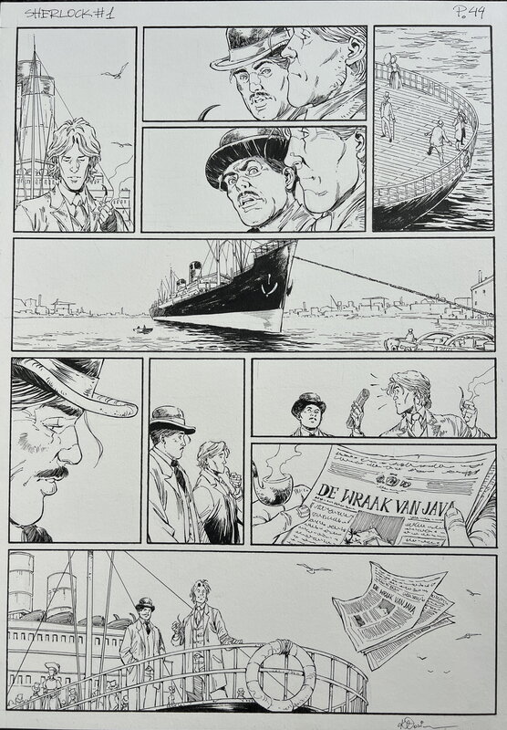 Przemyslaw Klosin, Sherlock Holmes page 44 - Planche originale