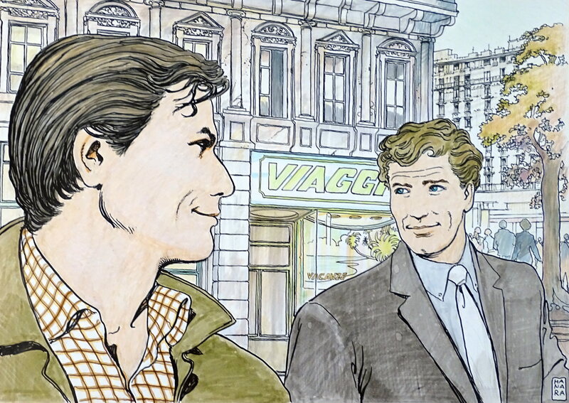 For sale - Milo Manara, Compagnie d'Assurance - Original Illustration