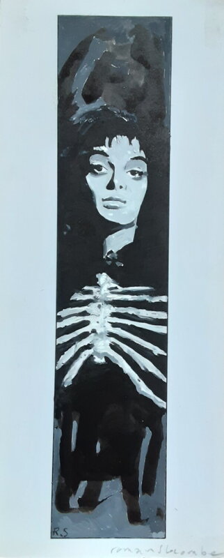 Romain Slocombe, Barbara Steele – Le Masque du Démon - Original Illustration