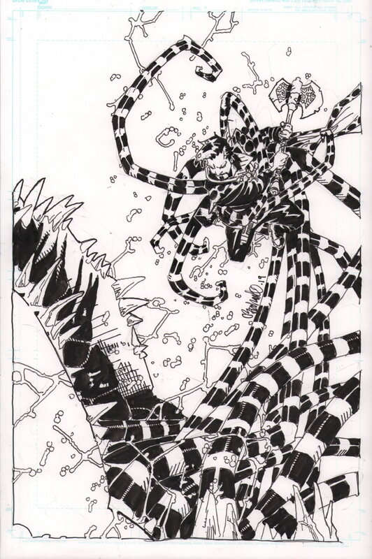 Chris Bachalo, Dr Strange vs The Tentacle Demon - Original Illustration