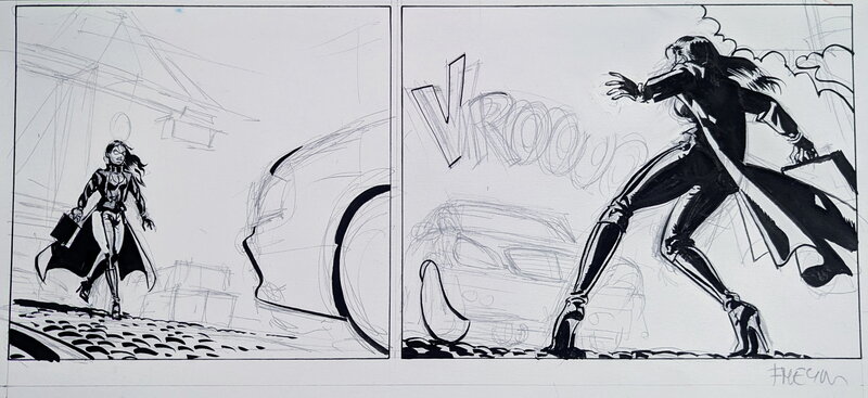 Croquis - Les éternels - Felix Meynet - Œuvre originale