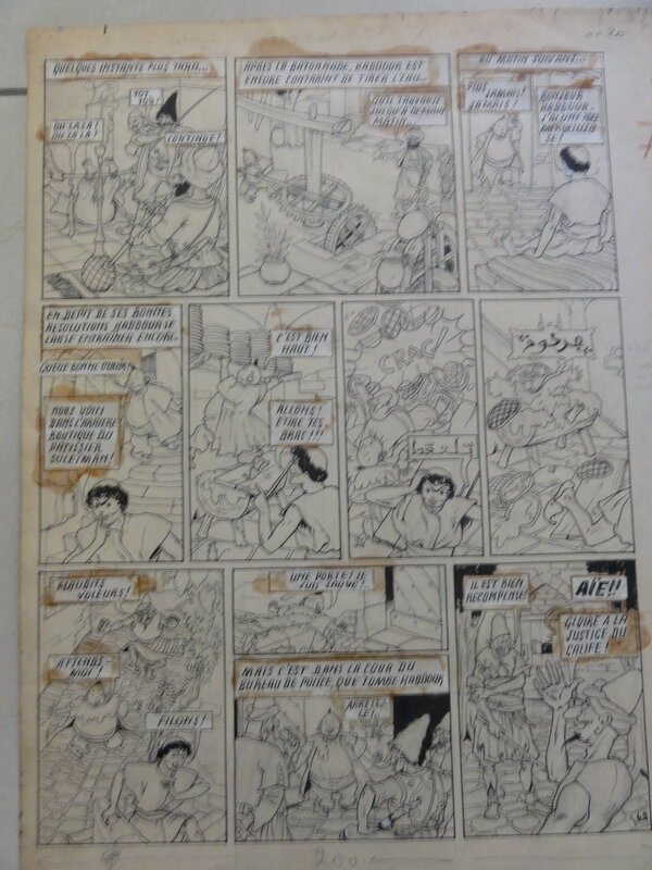 Le voleur de Bagdad par Jacques Laudy - Planche originale