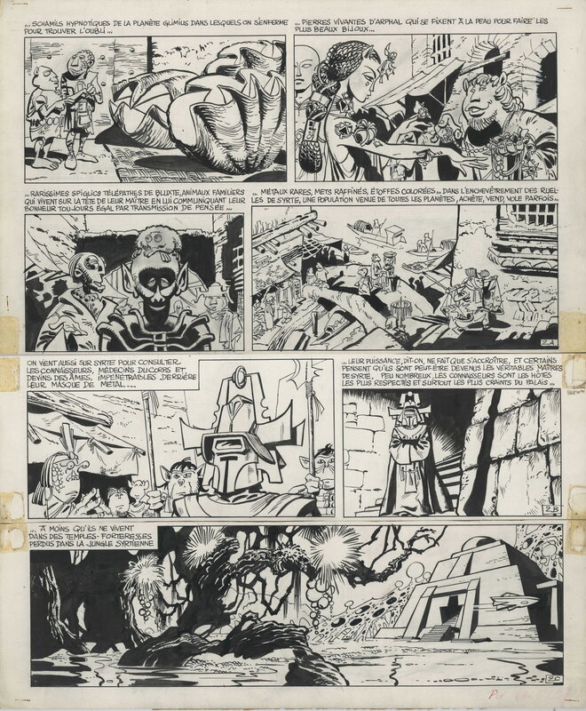 Valerian T2 par Jean-Claude Mézières - Planche originale