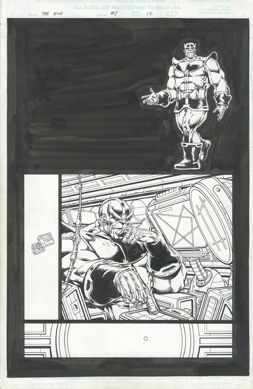En vente - The end # 1 page 12 par Jim Starlin - Planche originale
