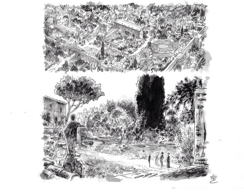 En vente - Edouard Cour, Soli Deo Gloria planche originale 235 - Planche originale