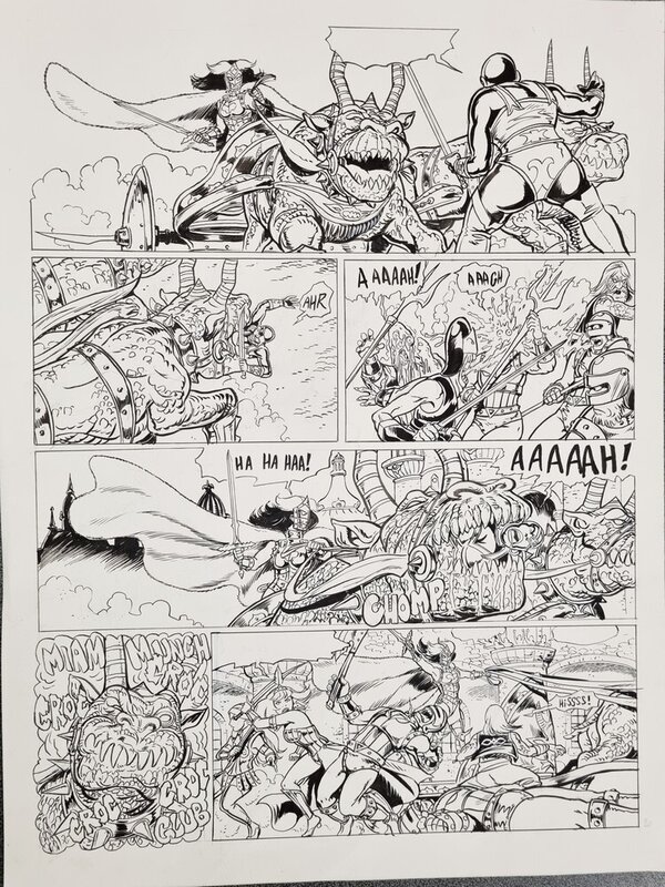 En vente - Nicolas Van de Walle, Adelin et Irina - La cité ardente - Planche originale