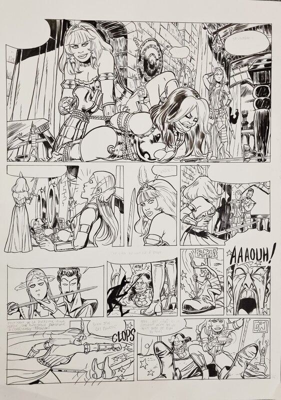 En vente - Nicolas Van de Walle, Adelin et Irina - La cité ardente - Planche originale