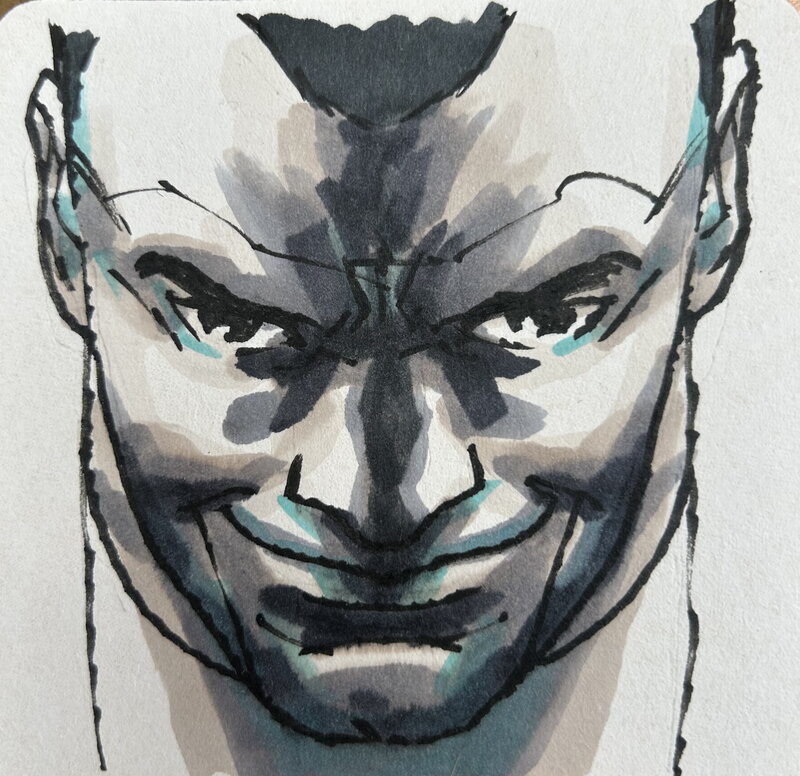 Negan par Charlie Adlard - Illustration originale