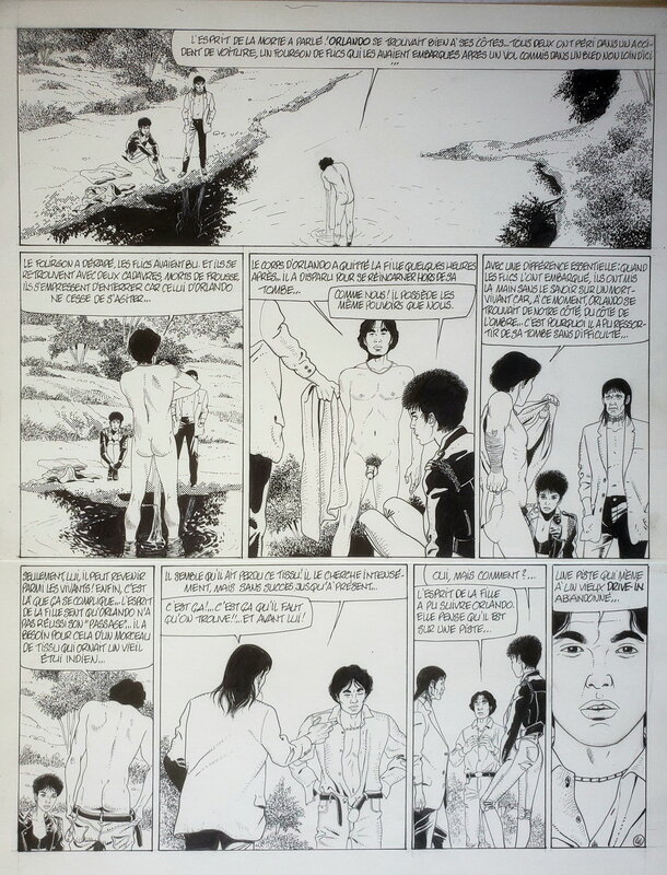 Renaud, SANTIAG   T3 ROUGE COMME L'ETERNITE - Planche originale