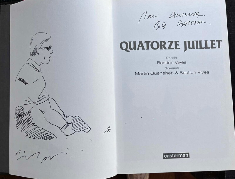 14 juillet par Bastien Vivès - Dédicace