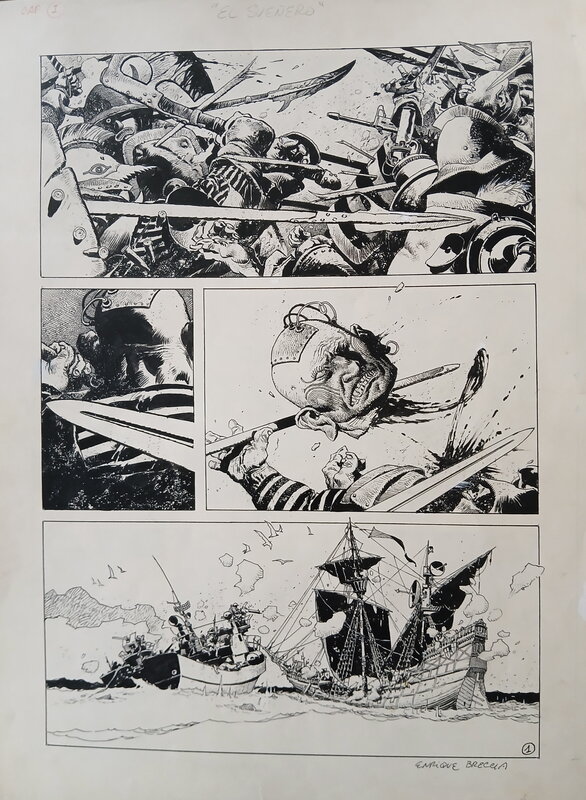 Enrique Breccia, El Sueñero, planche originale 1 - Comic Strip