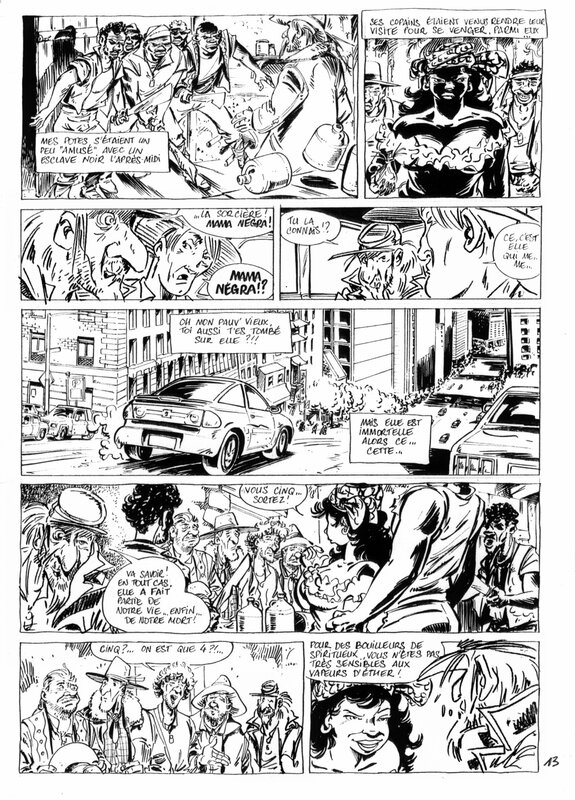For sale - Serge Carrère, Hot Caribbean Rainbow planche 13 - Comic Strip