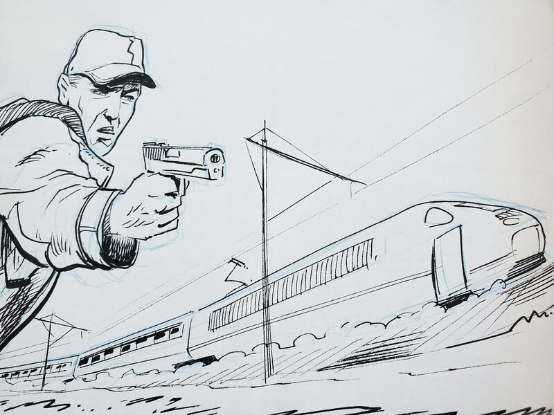 TRAFFIC  T2 ECHELLE by Michel Espinosa - Sketch