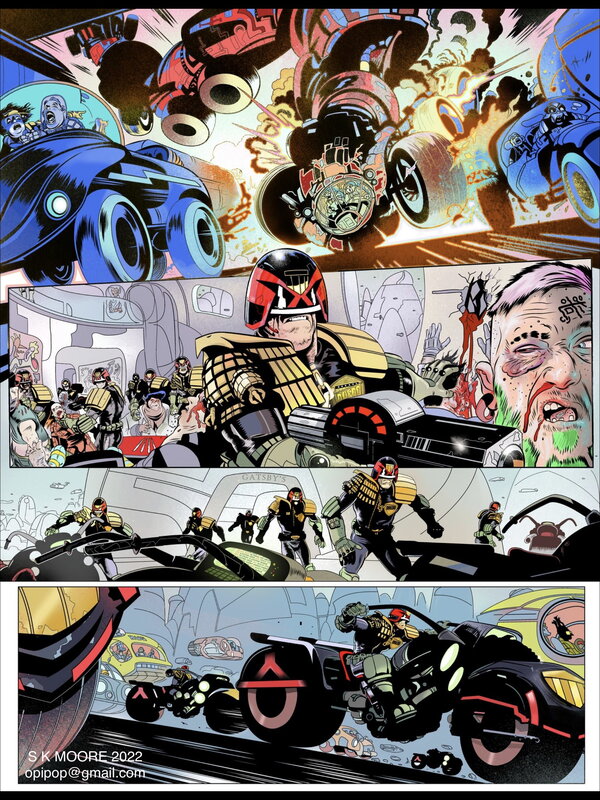 Stewart Moore, Judge Dredd : Ascension Day Page 4 - Comic Strip