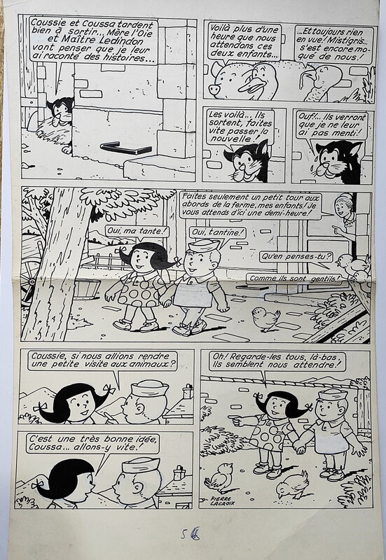 En vente - Coussie coussa par Pierre Lacroix - Planche originale