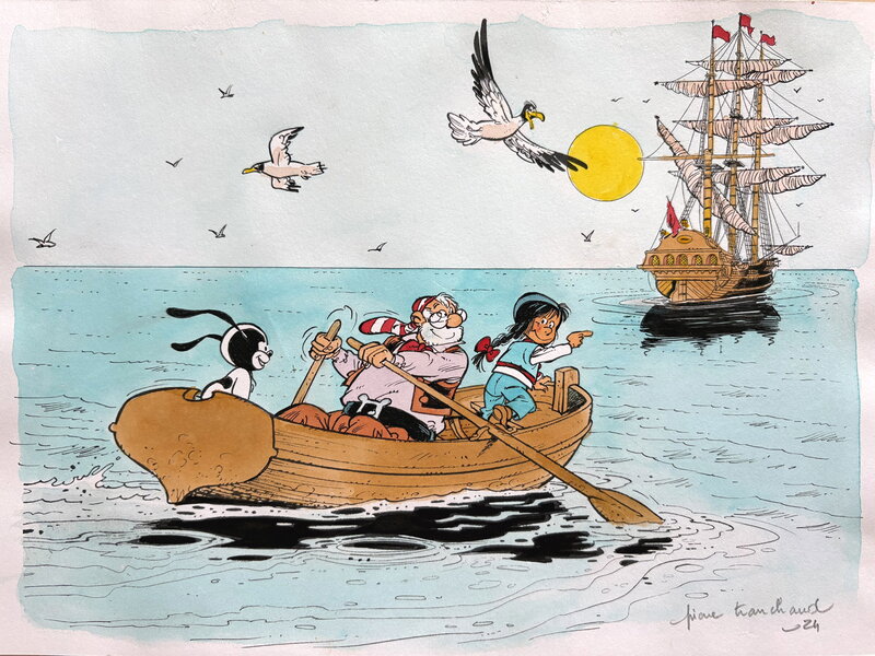 Marine by Pierre Tranchand - Original Illustration