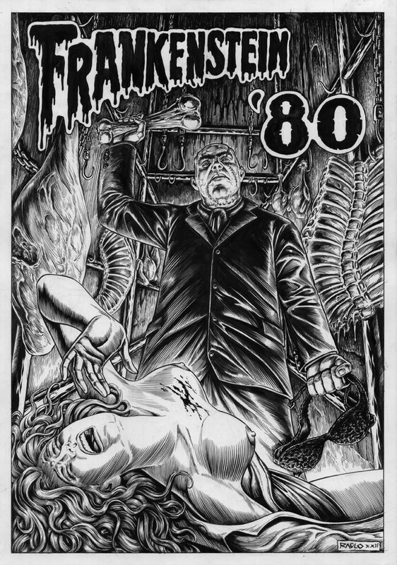 Frankenstein 80 by Raúlo Cáceres - Original Illustration
