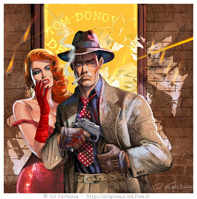 Gil Formosa, Detective TOM DONOVAN - Illustration originale
