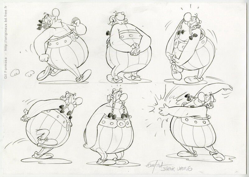 Obélix par Gil Formosa - Planche originale