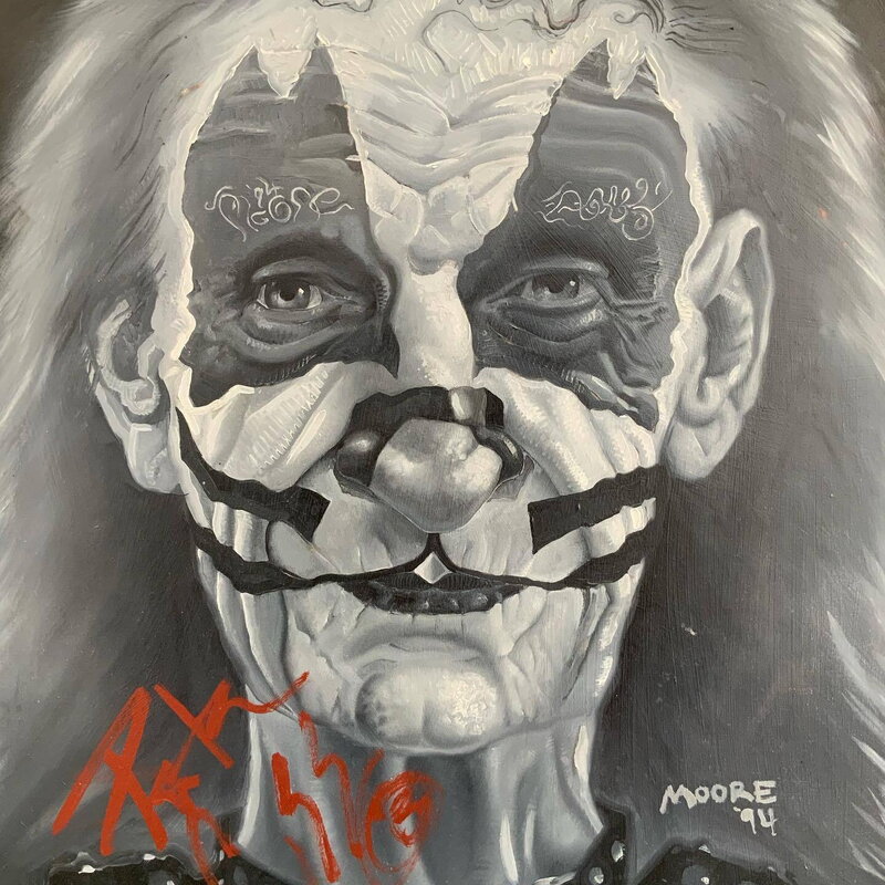 En vente - Stewart Kenneth Moore, Peter CHRIS of KISS - ‘AGING ROCKERS DON’T DIE (They Come to the Czech Republic) - Illustration originale