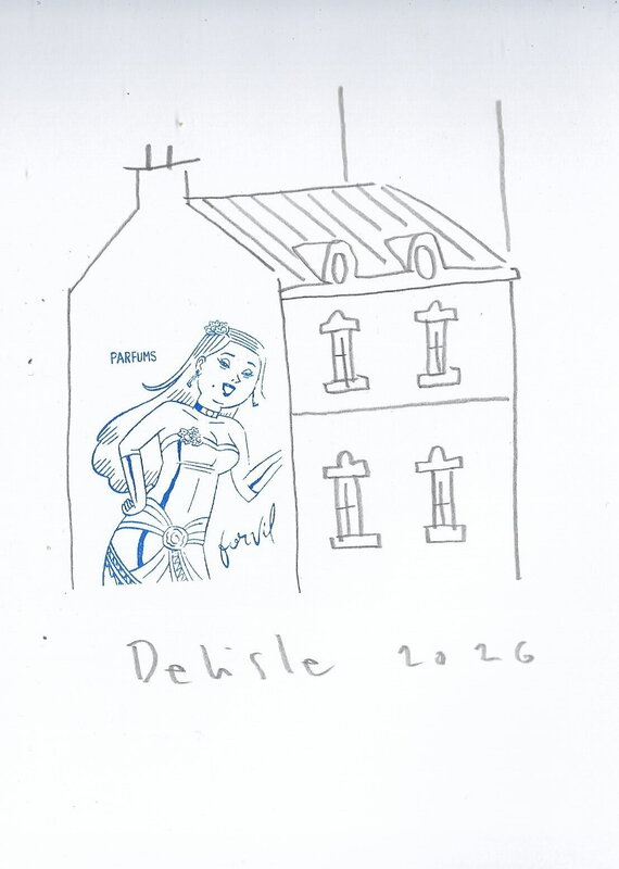 Guy Delisle, Dédicace sur l'album L'occupation des sols - Dédicace