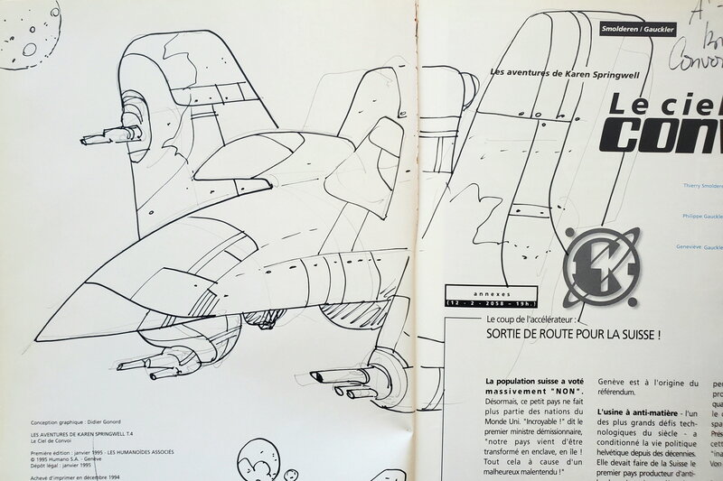 Philippe Gauckler, LES AVENTURES DE KAREN SPRINGWELL    T4 LE CIEL DE CONVOI - Dédicace