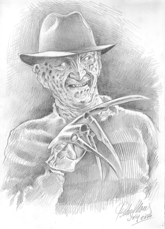 Isidre Monés, Freddy Krueger -  A Nightmare on Elm Street - Original Illustration