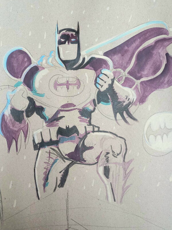 Batman Sketch by Stewart Kenneth Moore - Sketch