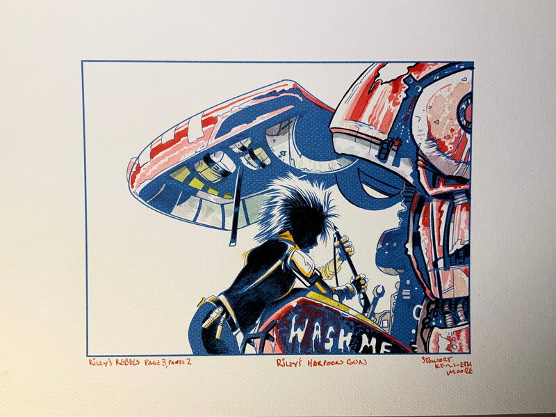 En vente - Riley’s Harpoon Gun par Stewart Kenneth Moore - Planche originale