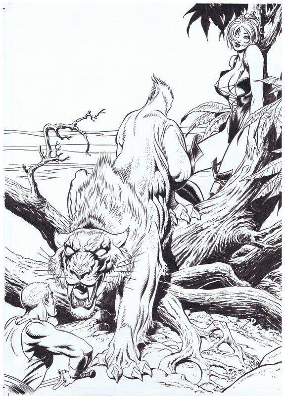 Zodiak cover 4 par Minck Oosterveer - Planche originale