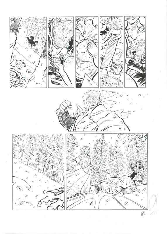 En vente - Pierre Alary - Silas Corey tome 4 p. 49 - Planche originale