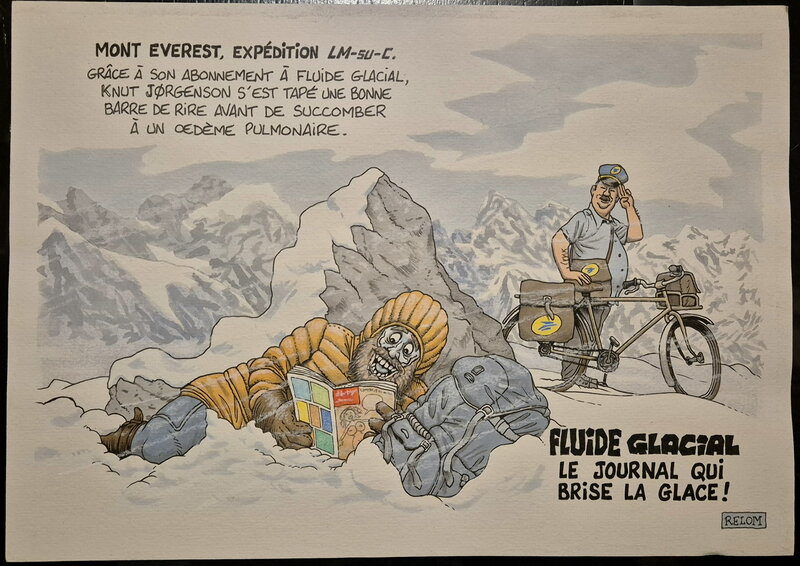 Mort de rire par Relom - Illustration originale