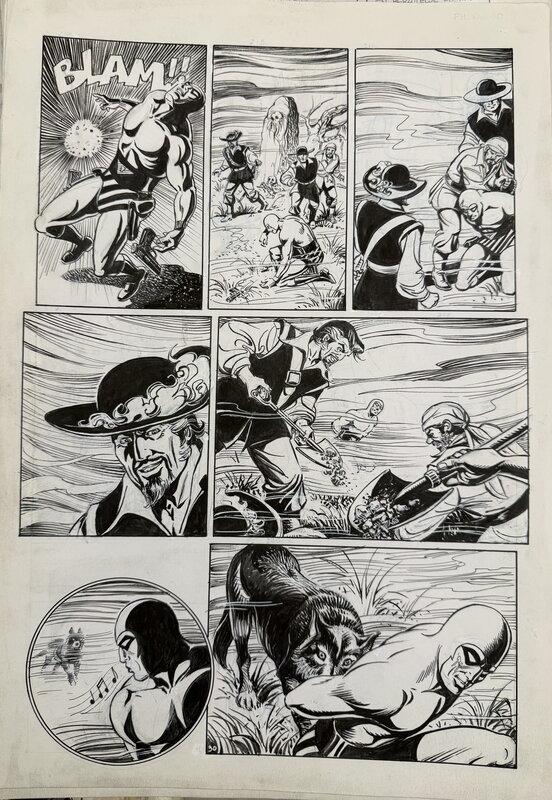 César Spadari, Lee Falk, The Phantom “ Grinning Jack Treasure” - Comic Strip