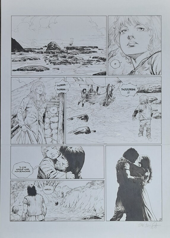 Christophe Bec, Thorgal la déesse d'ambre - Planche originale