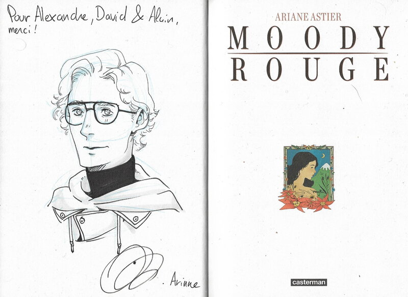 Ariane Astier, Dédicace sur l'album Moody Rouge - Sketch